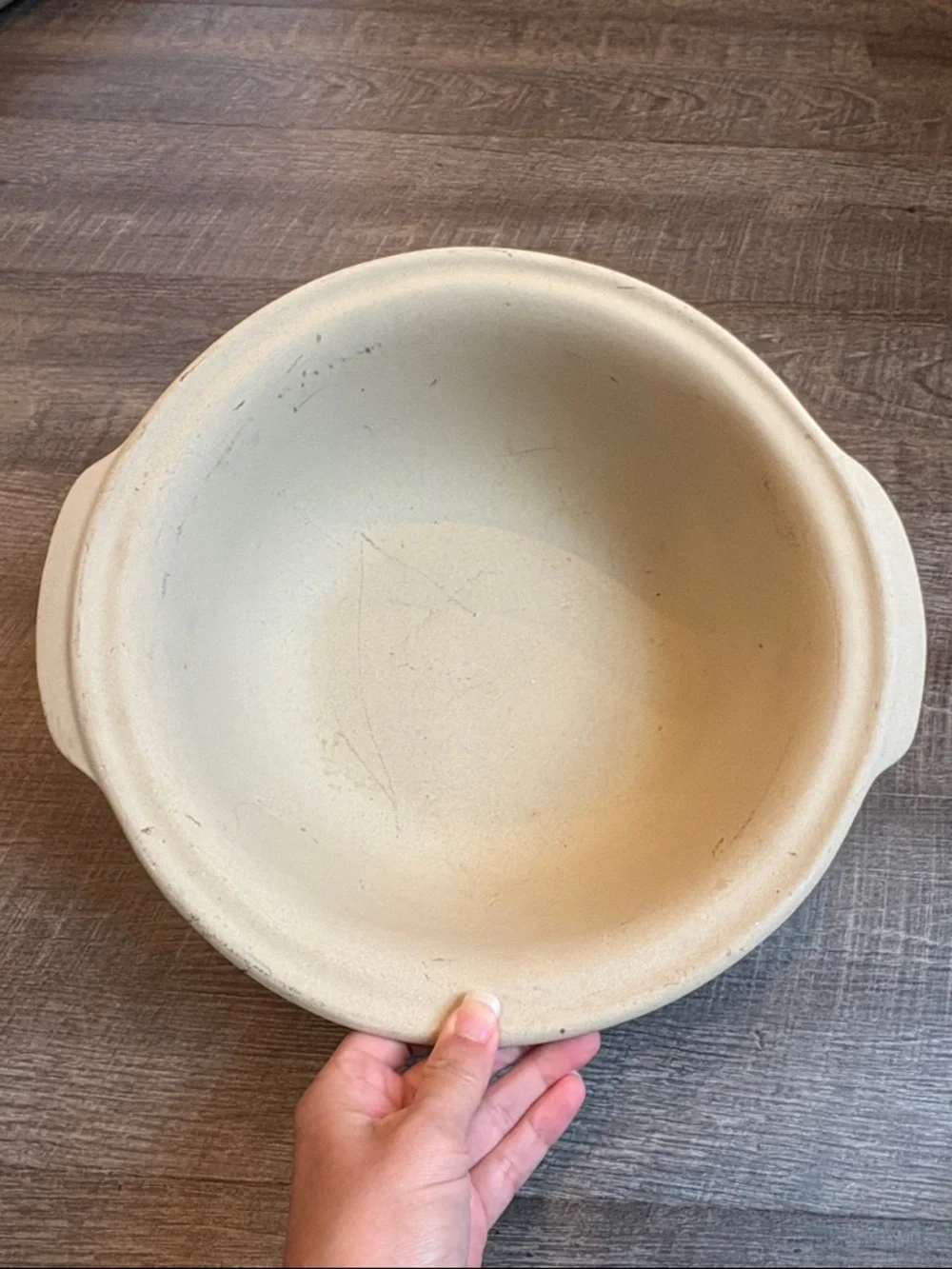 Pampered Chef Stoneware Large Baking Bowl 12” Casserole Dish